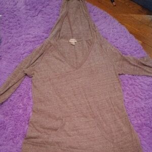 Mossimo Supply Co. Brown Hooded Sweatshirt